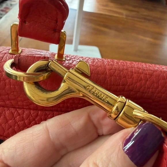 Authentic Celine Color-block Tricolor Leather Bag EUC - Picture 4 of 16